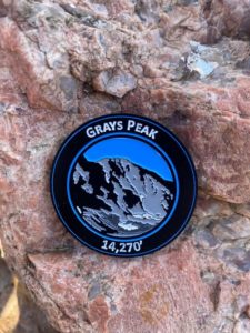 GRAYS PEAK COLORADO 14ER MOUNTAIN SUMMIT 1.75" COIN
