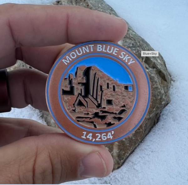 Mount Blue Sky Colorado 14er Mountain Summit Coin Gift