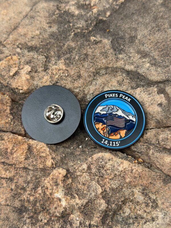 Pikes Peak Colorado 14ER Summit Pin 1.38” (35mm)